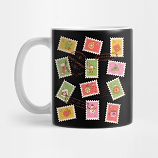 Christmas stamps Mug